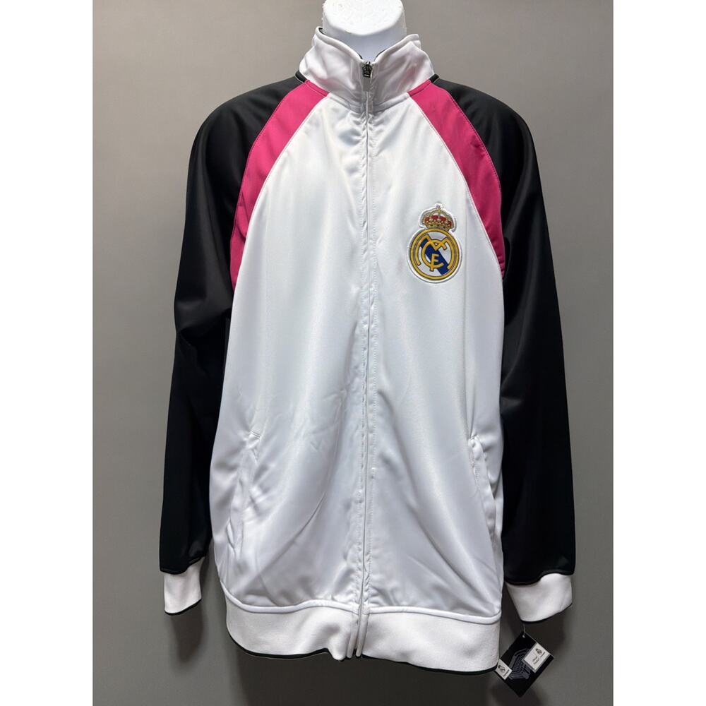 Real Madrid Official Jacket Track White Homme New 2014-2015 Adult Size XL